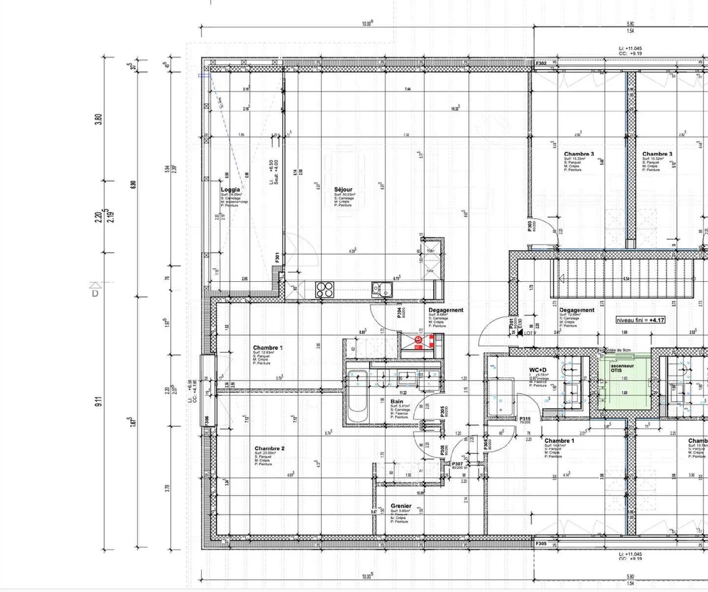 Attic apartment with 4.5 rooms and a ceiling height of over 4 m and loggia - Photo 9 of 9