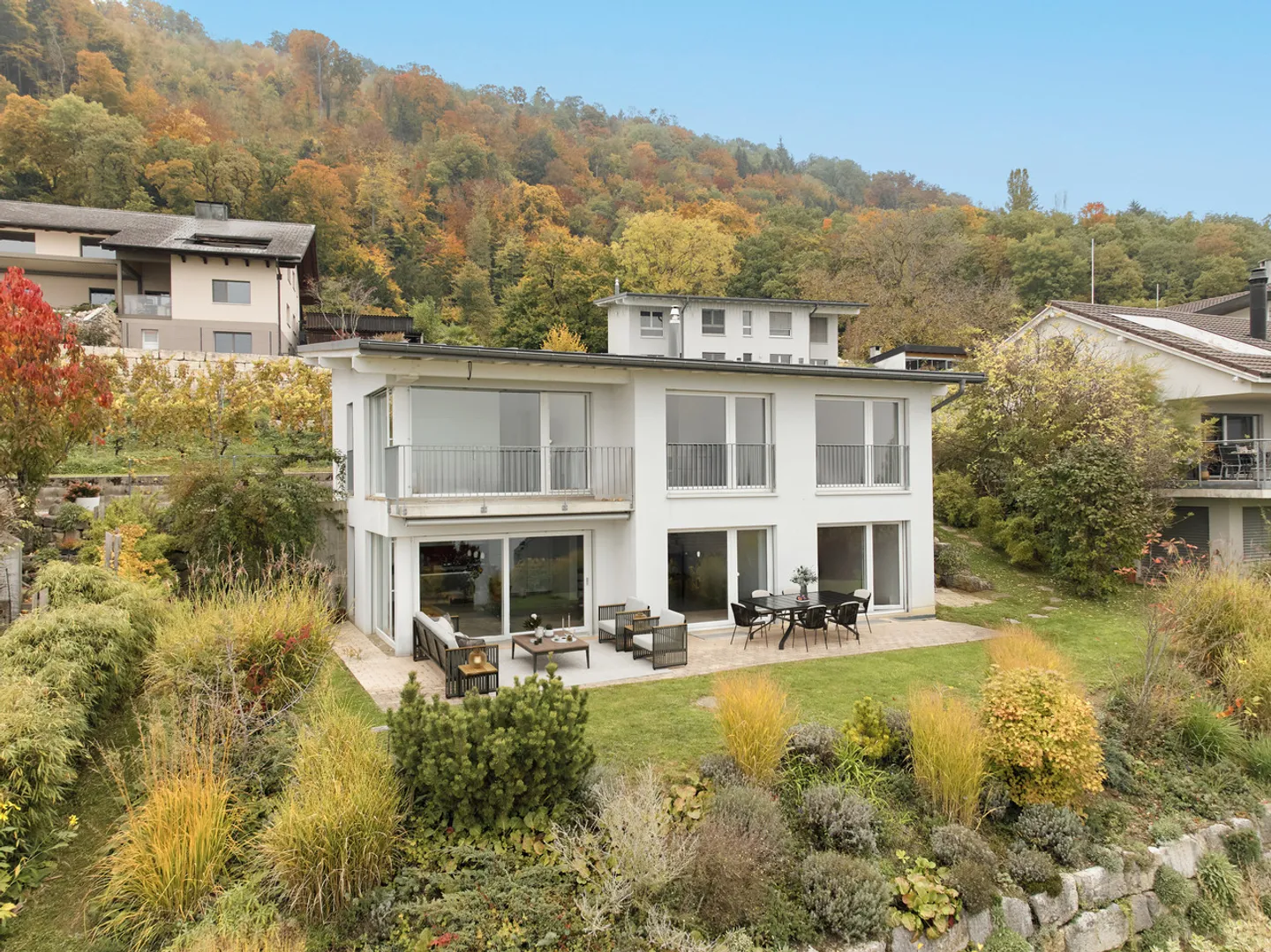 À PROPOS DES VIGNES DE LIGERZ AVEC VUE SUR LE LAC NON OBSTRUÉE - Photo 1 sur 13
