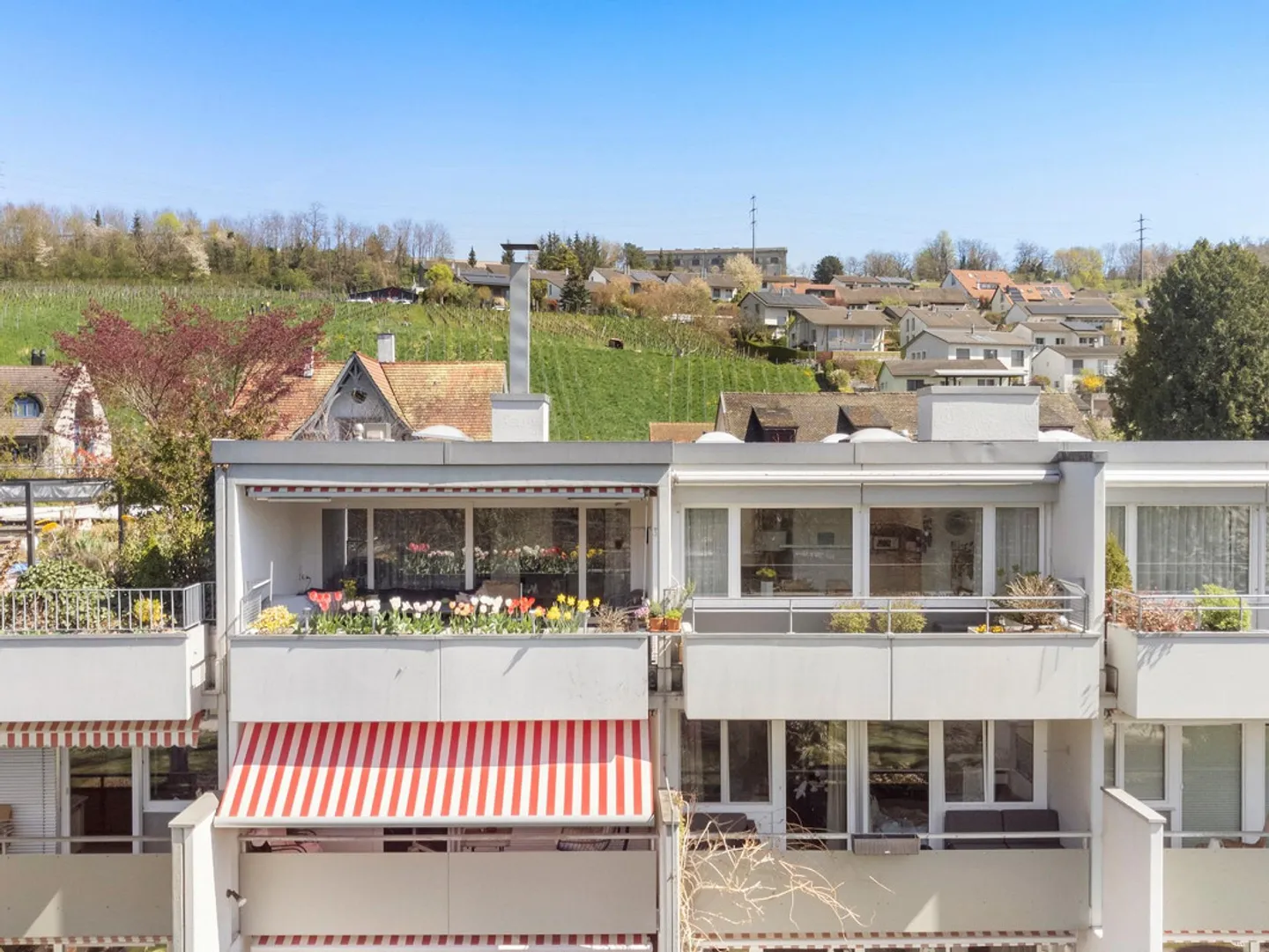 Attika-Wohnung mit Terrasse und wunderbarer, naher Rheinsicht - Foto 5 von 14