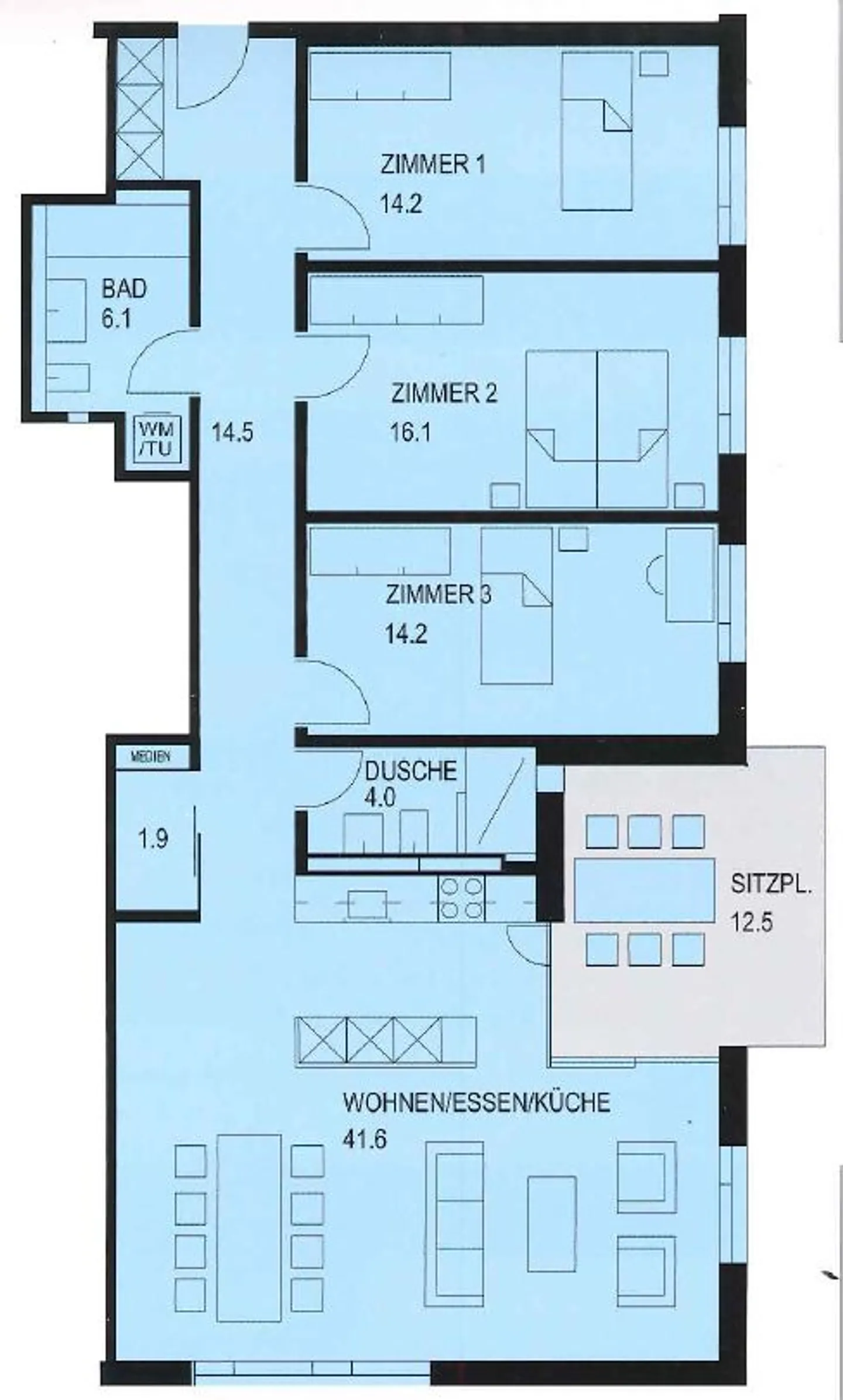 Modernes Apartment in Kreuzlingen - Foto 9 von 9
