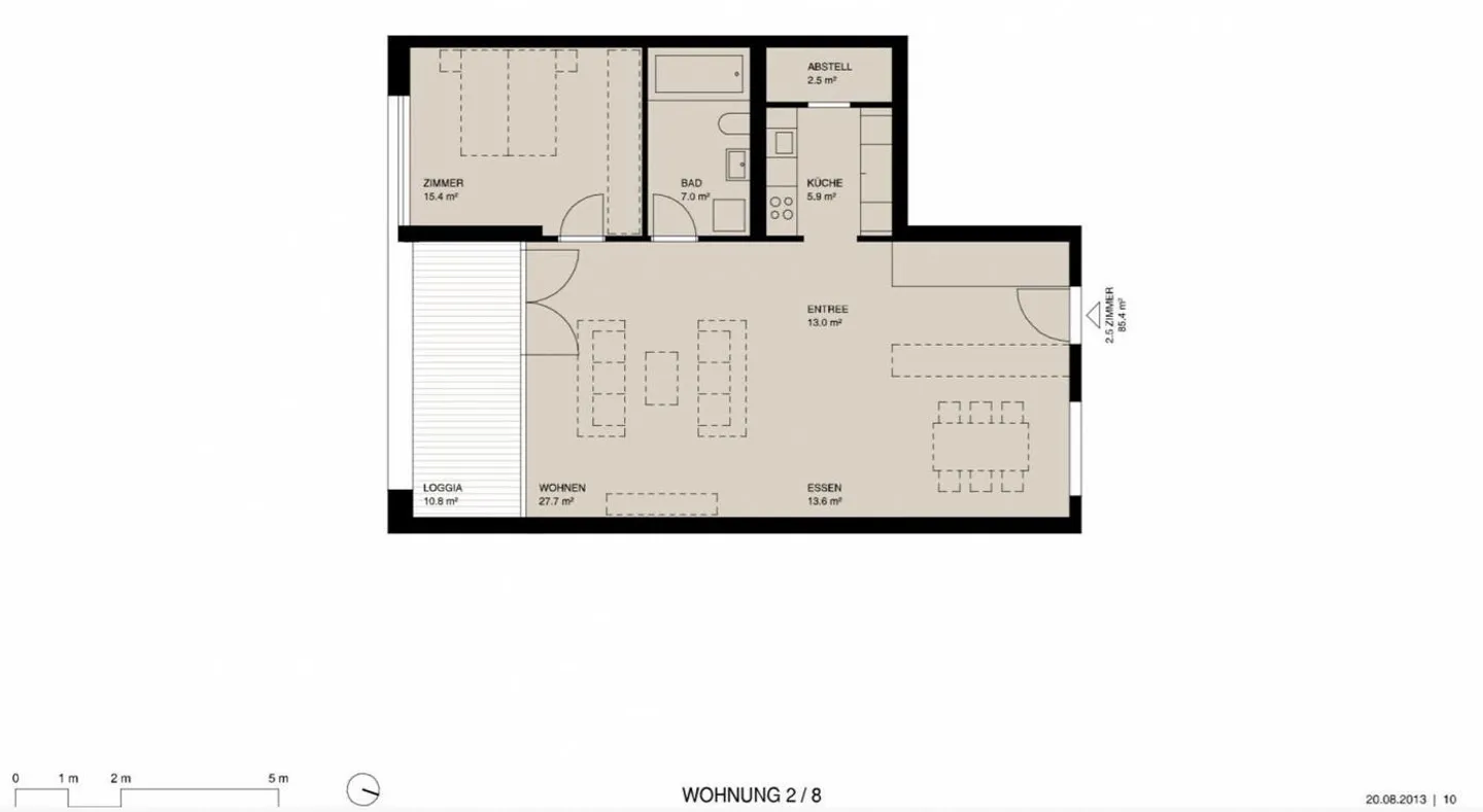 Moderne 2.5-Zimmer-Wohnung in Buchs - Foto 9 von 10