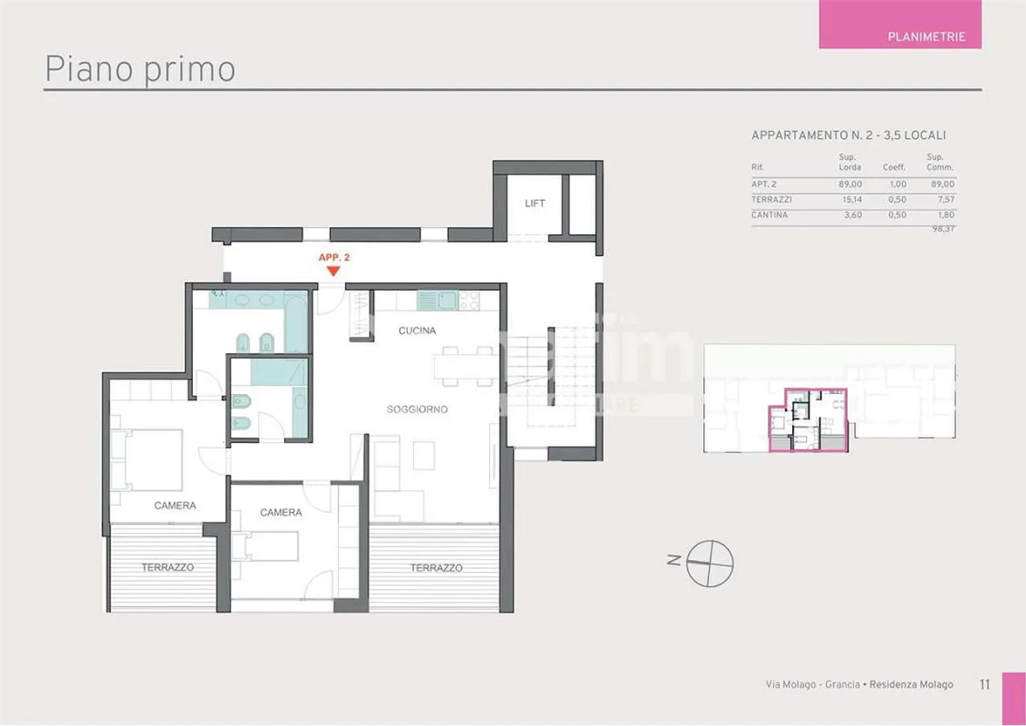 App. 3.5 - New Residence Molago Grancia - Photo 13 of 13