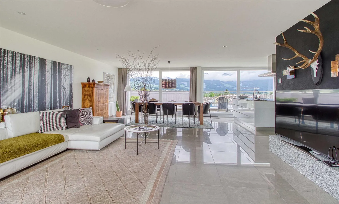 Appartement penthouse exclusif de 5,5 pièces avec terrasses panoramiques - Photo 1 sur 15