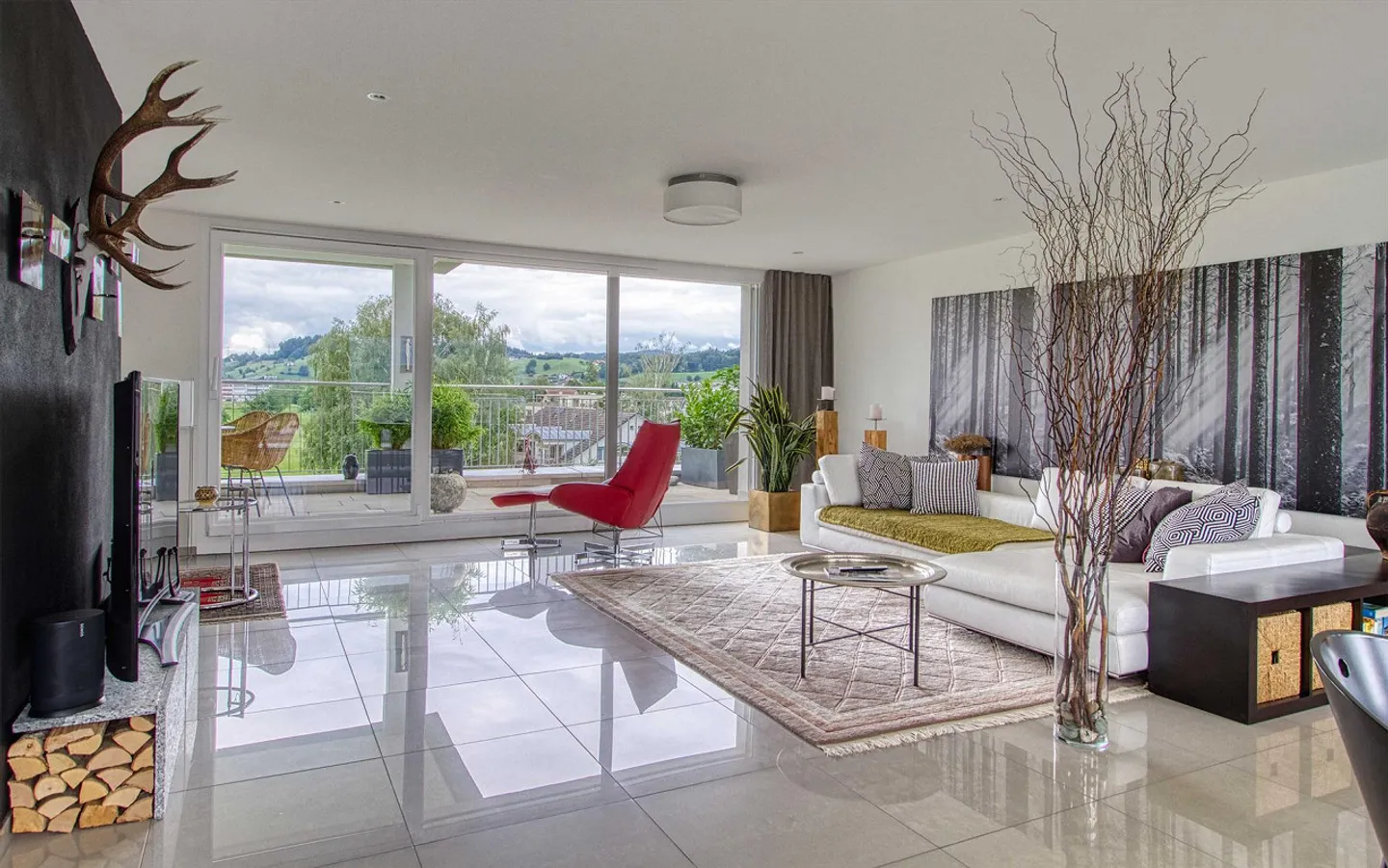 Appartement penthouse exclusif de 5,5 pièces avec terrasses panoramiques - Photo 3 sur 15