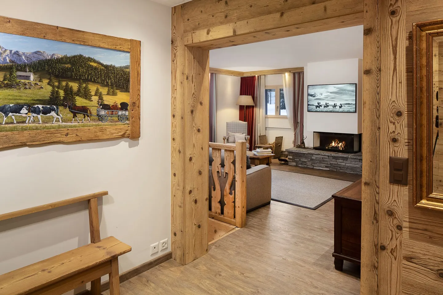 Appartamento duplex lussuoso completamente ristrutturato in affitto settimanale a Crans. - Foto 5 di 22