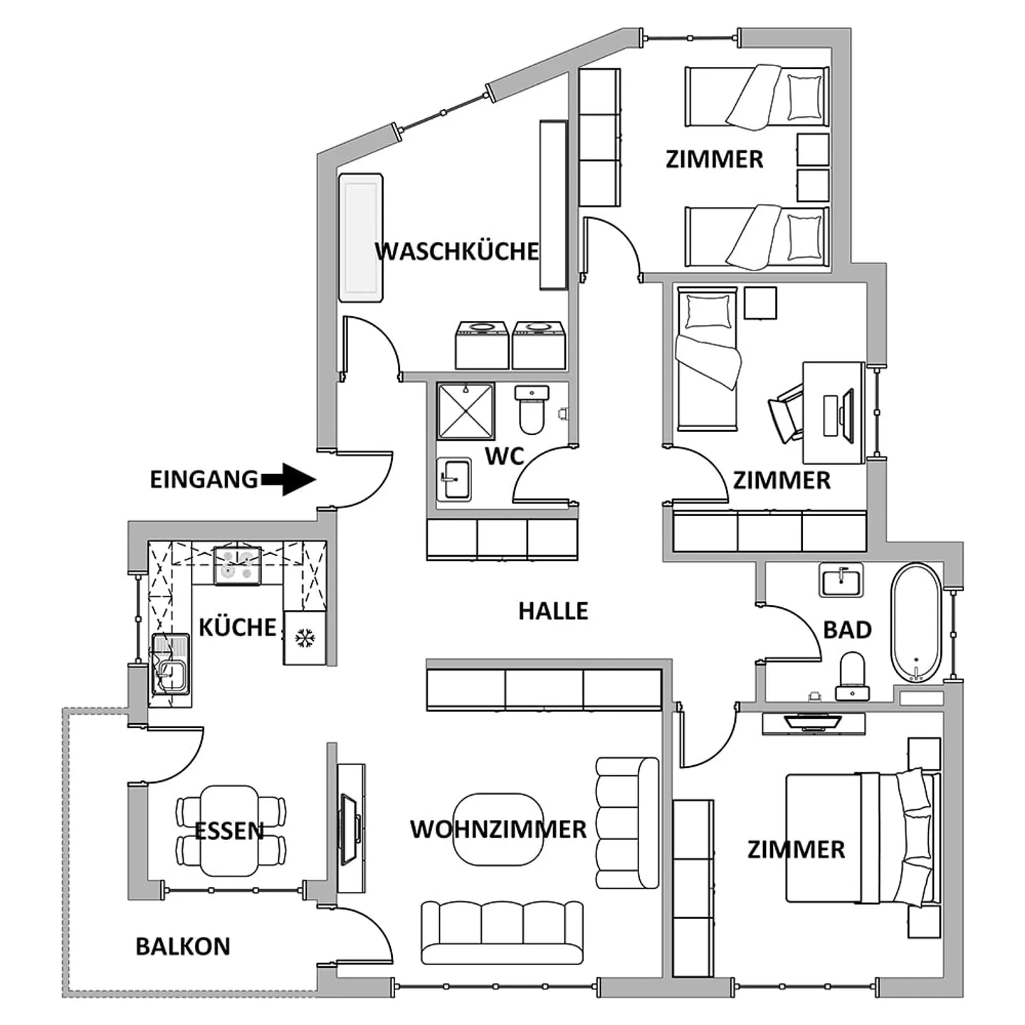 Spacious 5.5-room apartment including the possibility to expand the attic - Photo 13 of 13