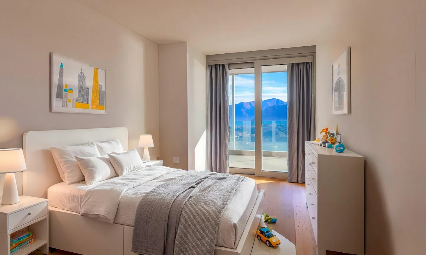 ENORMOUS 4.5-ROOM APARTMENT WITH LAKE VIEW IN RESIDENCE WITH POOL IN VERNATE - Photo 4 of 10