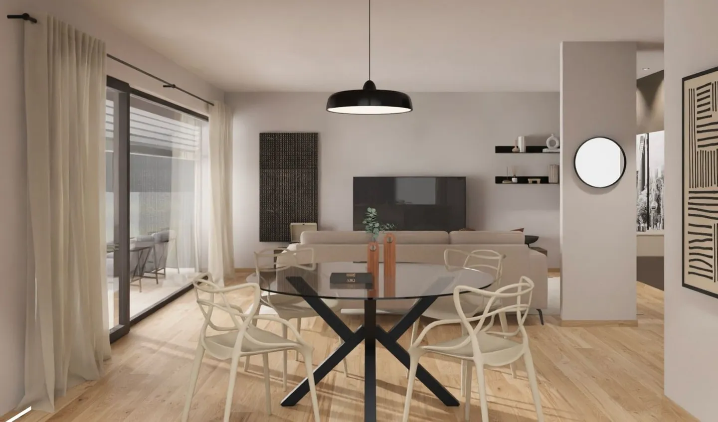 BELLINZONA - NEW 3.5-ROOM APARTMENT WITH LARGE TERRACE FOR SALE - Photo 2 of 7