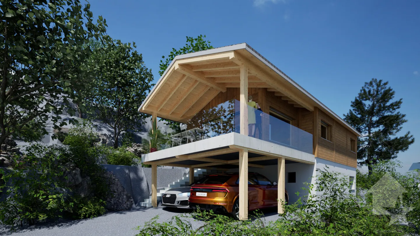 Terreno con bellissimo progetto di costruzione di 3,5 stanze - Foto 2 di 7