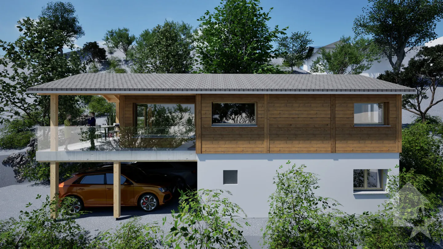 Terreno con bellissimo progetto di costruzione di 3,5 stanze - Foto 3 di 7