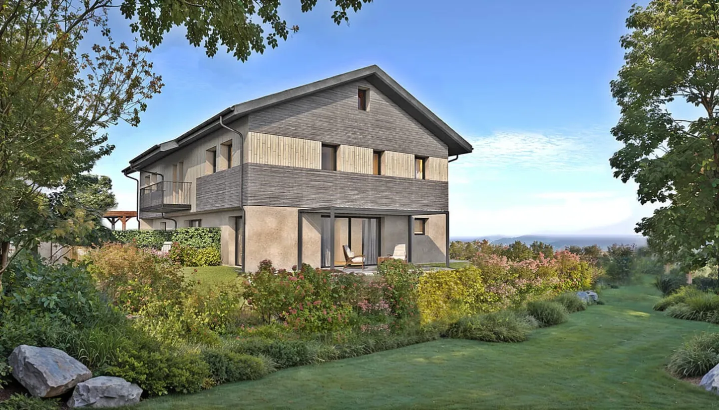 Promotion de 3 belles villas situées à 3 mn de Nyon - Permis en force - Photo 2 sur 2