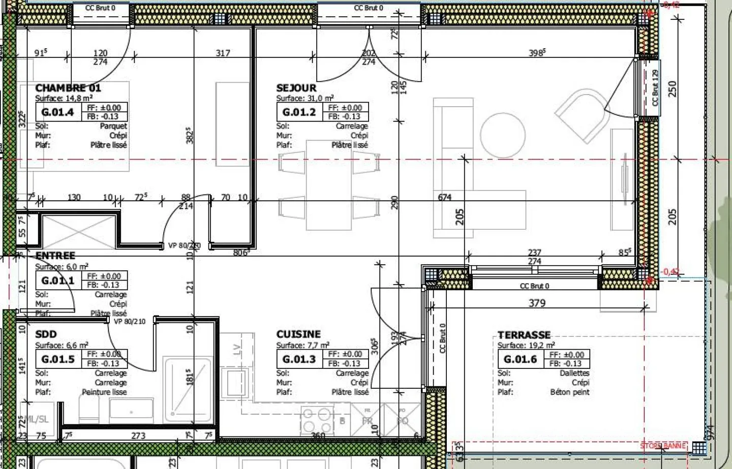 Appartement spacieux au rez-de-chaussée - Photo 7 sur 7