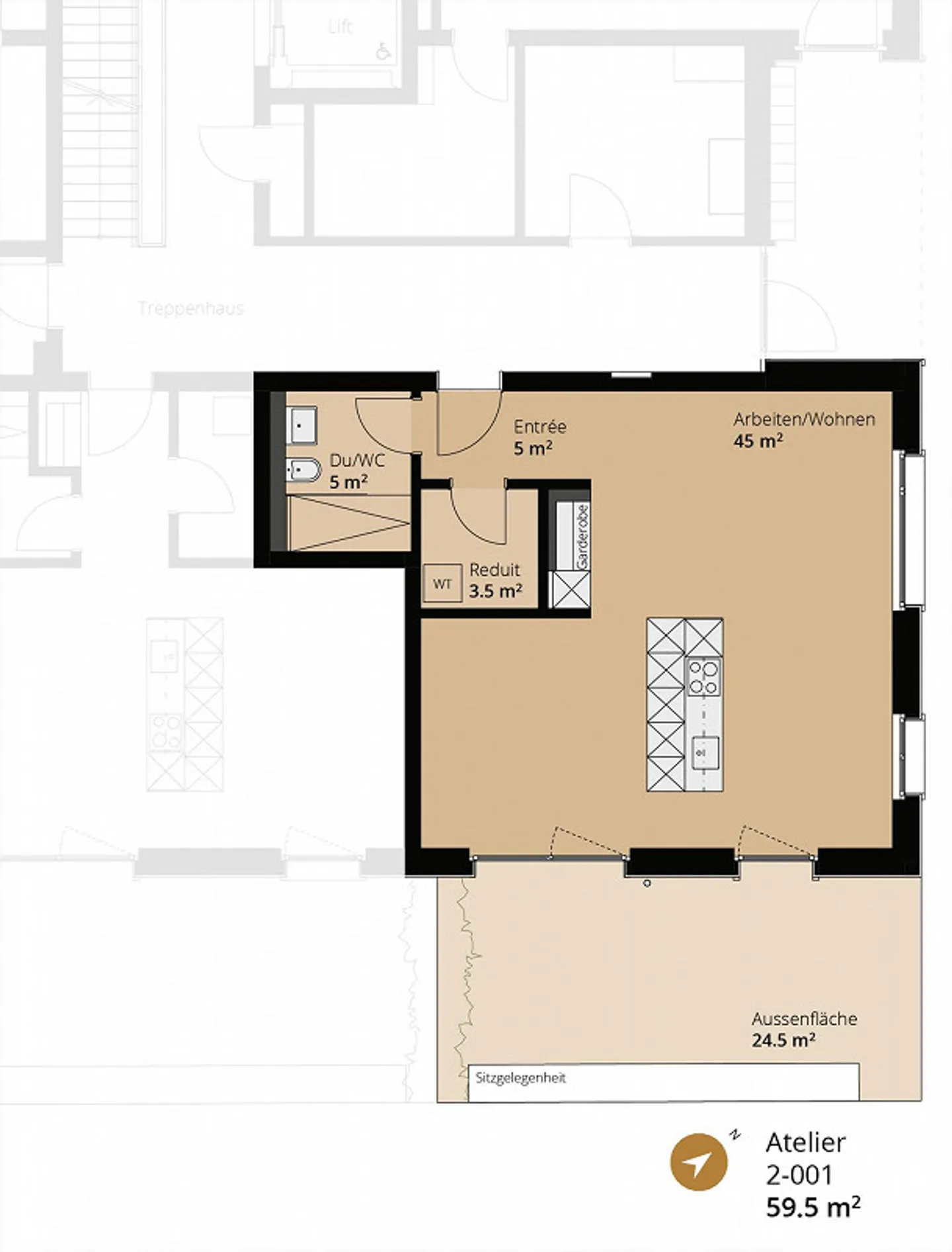 Attractive Atelier with Living Option in New Construction Project - Photo 4 of 4