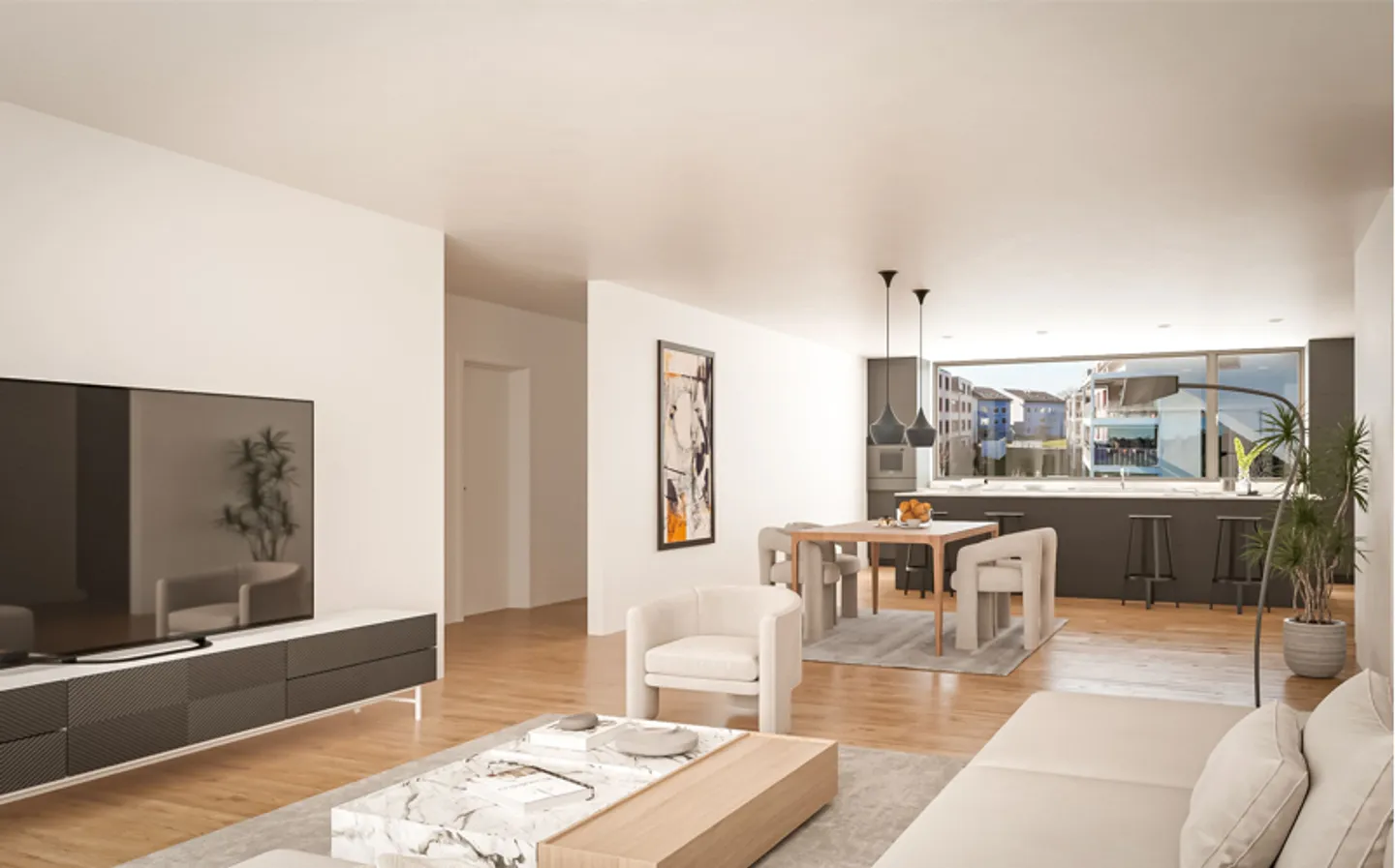 Exclusive 4.5-room apartment on the 2nd floor - Light, Elegance and View - Photo 5 of 8