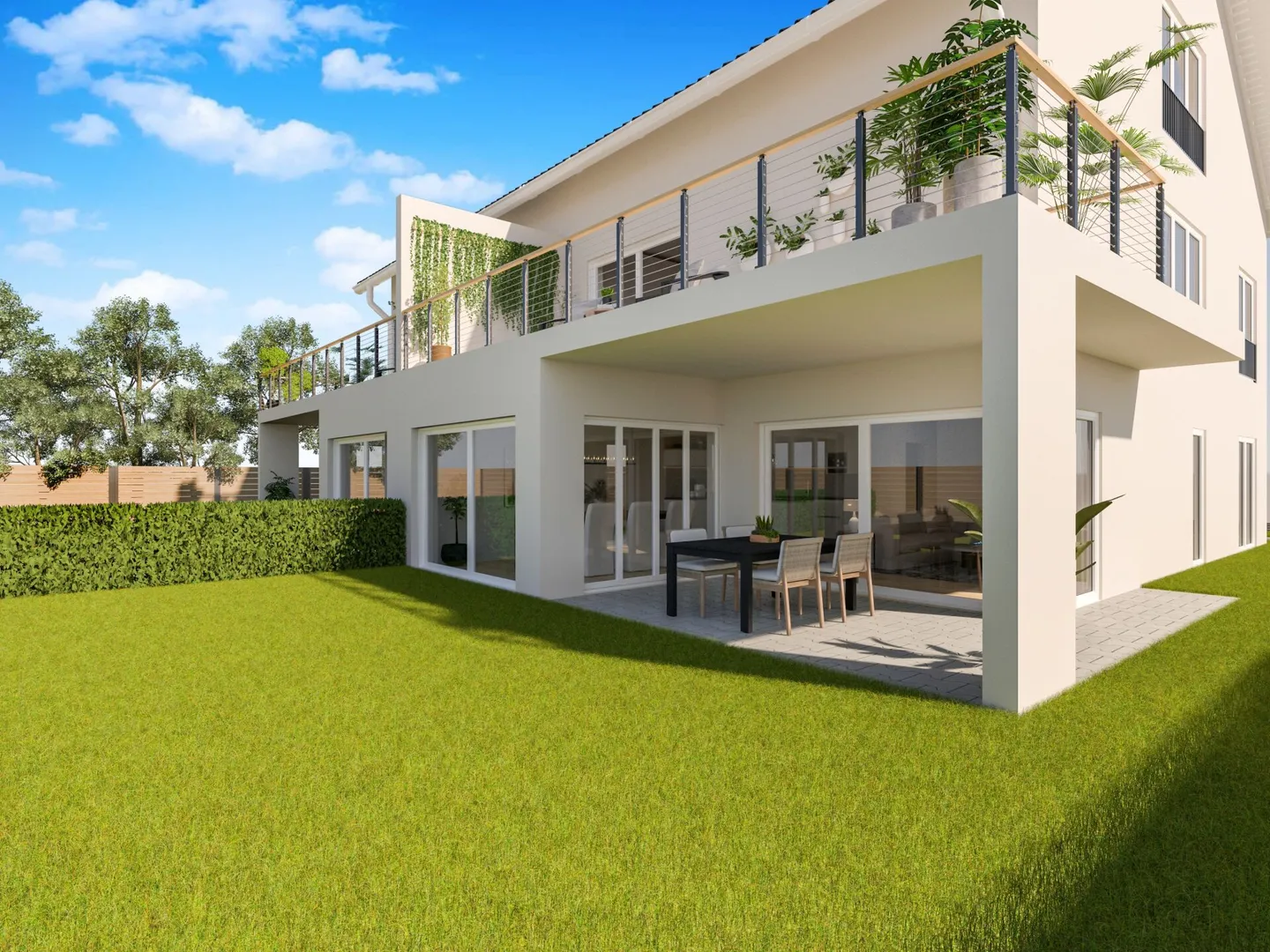 Casa bifamiliare di nuova costruzione a Willadingen - La tua casa moderna in un'idilliaca campagna. - Foto 2 di 13