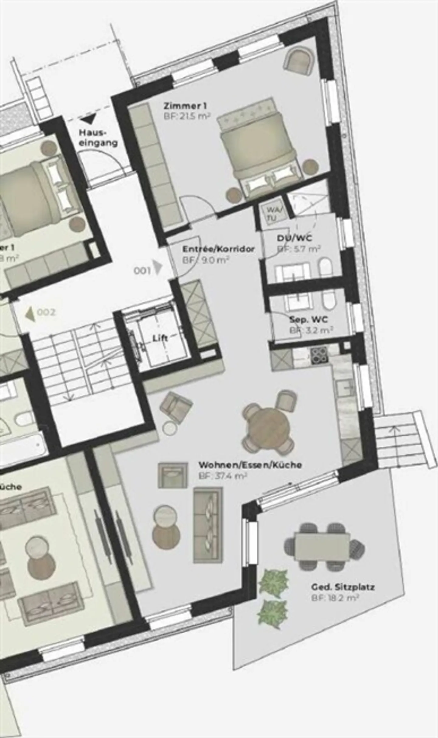 Au-delà de l'Ordinaire Un Nouveau Logement Confortable au Cœur de Gossau - Photo 7 sur 8