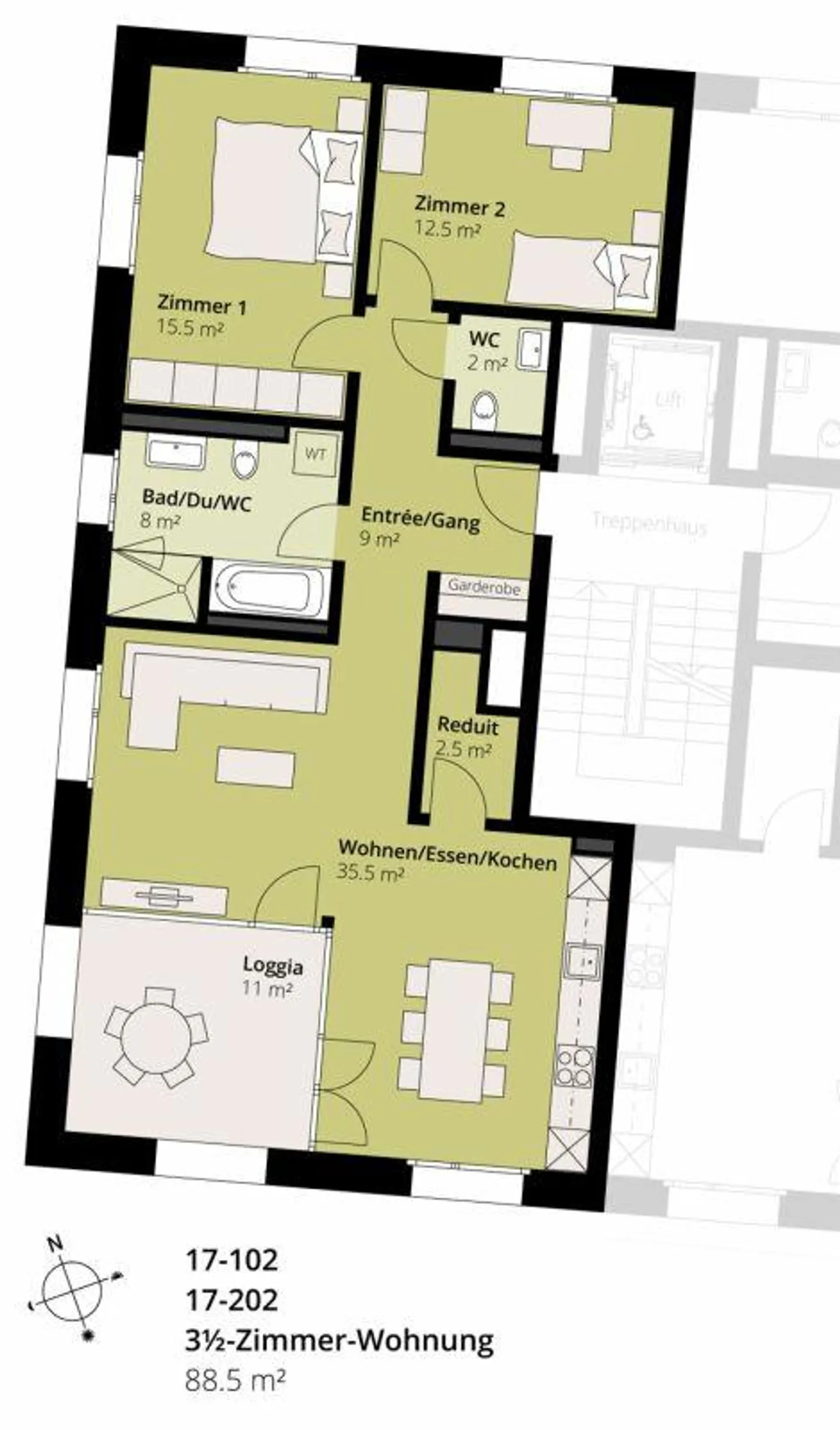 Appartamento moderno 3.5 stanze - Foto 15 di 15