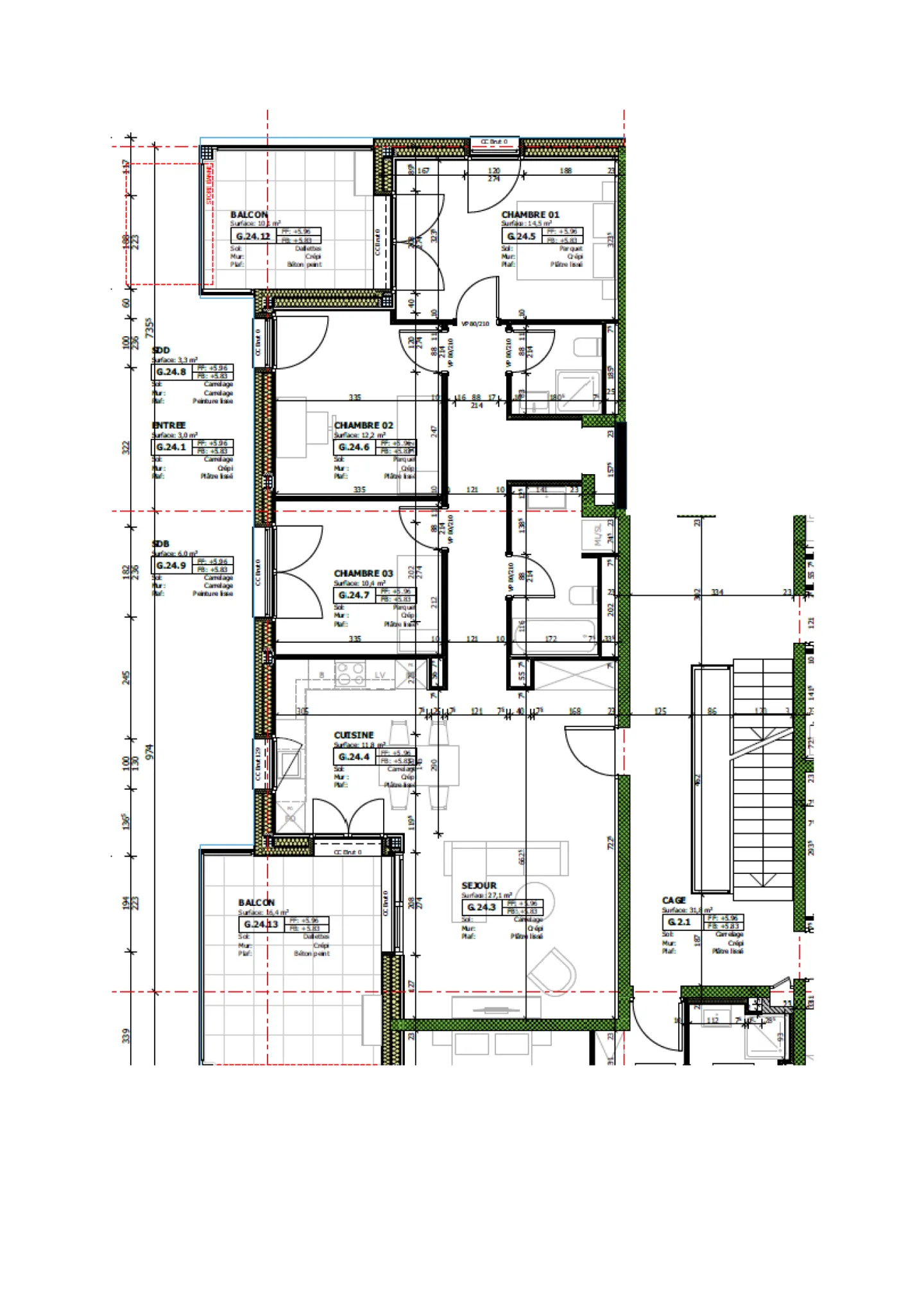 Berges 3 - 4,5-Zimmer-Wohnung im 4. Stock - Foto 10 von 10