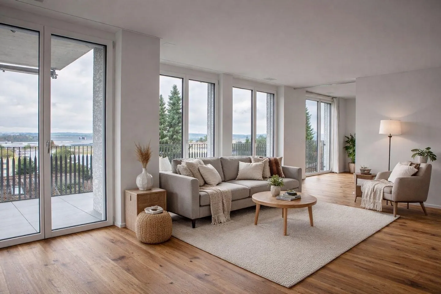 Modernes 4.5-Zimmer-Apartment mit Aussicht - Foto 1 von 12