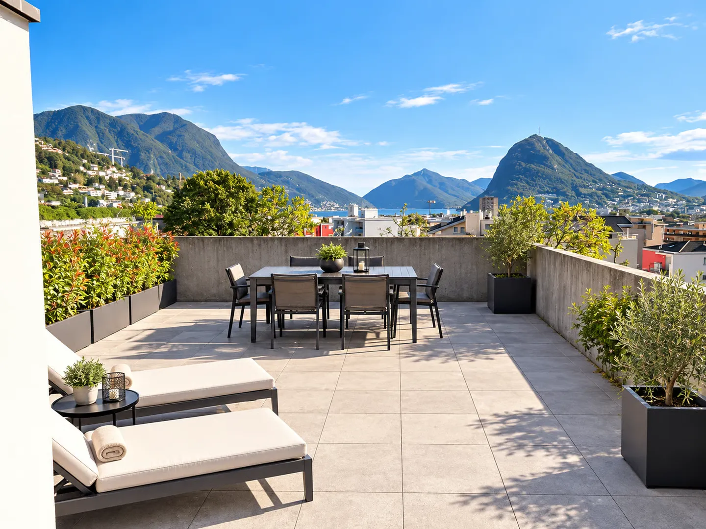 3 Zimmer mit großer Terrasse, Schwimmbad, Fitnessraum und Wellnessbereich - Foto 1 von 13