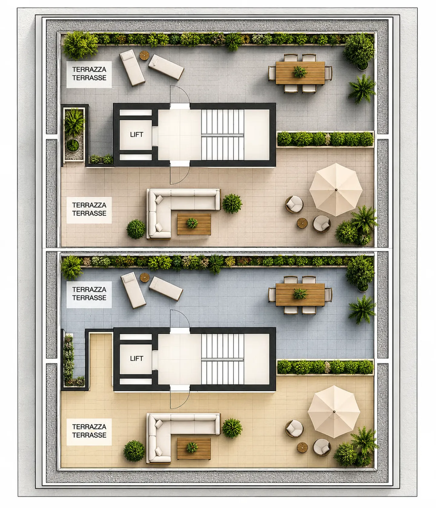 3 Zimmer mit großer Terrasse, Schwimmbad, Fitnessraum und Wellnessbereich - Foto 12 von 13