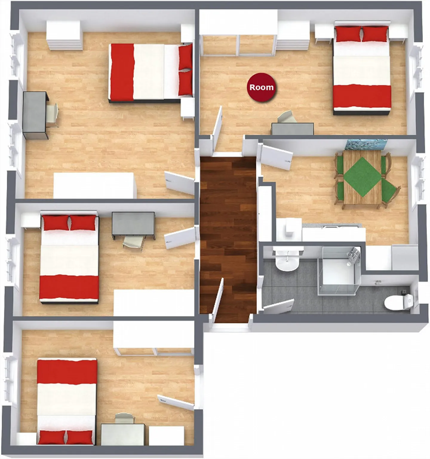 VISITE EN LIGNE Chambre Partagée - Photo 6 sur 6
