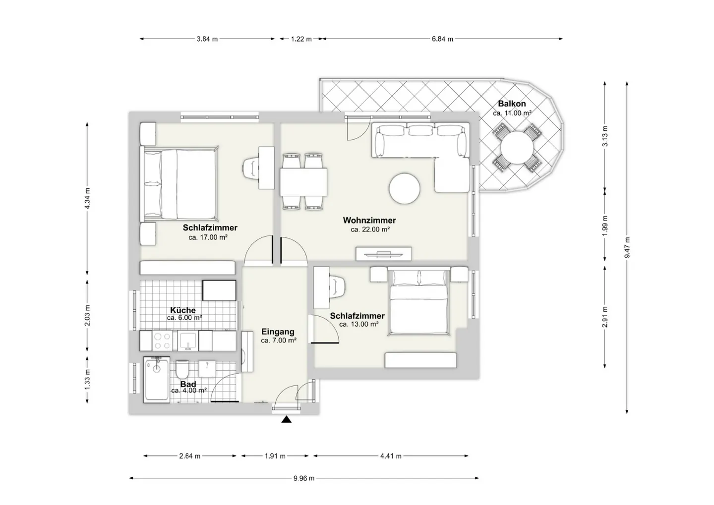 Votre nouvel appartement en périphérie de la ville - Photo 9 sur 9