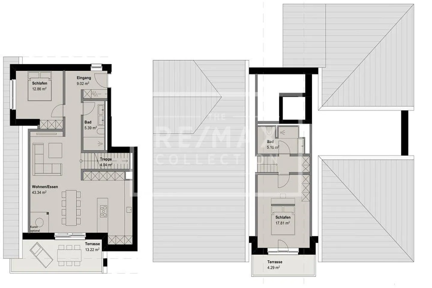 Appartamento duplex 3½ locali n. 6 Nuova costruzione Ganschiersch (Seconda casa) - Foto 5 di 12