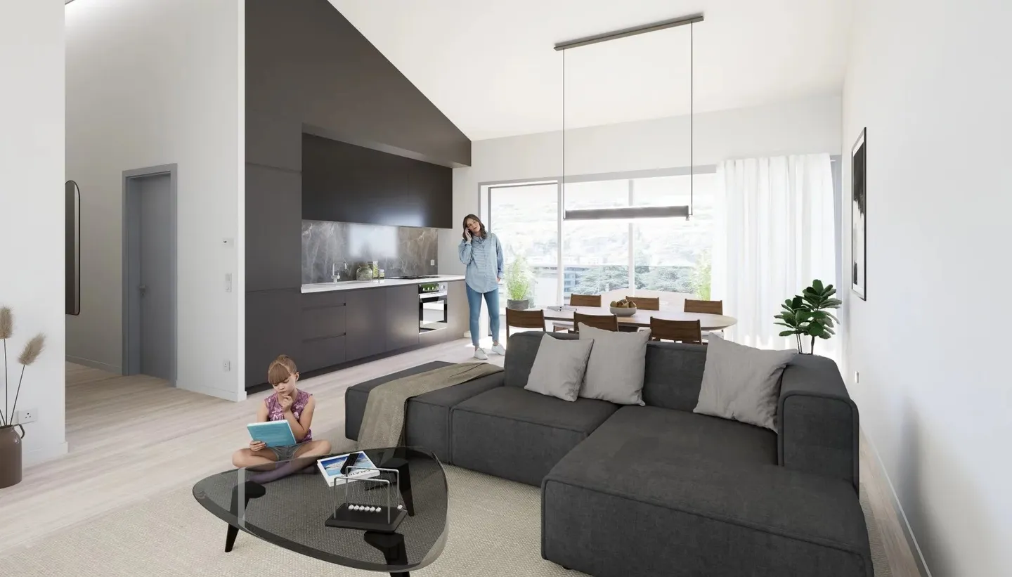 Appartement neuf élégant de 2,5 pièces avec terrasse - Photo 2 sur 7