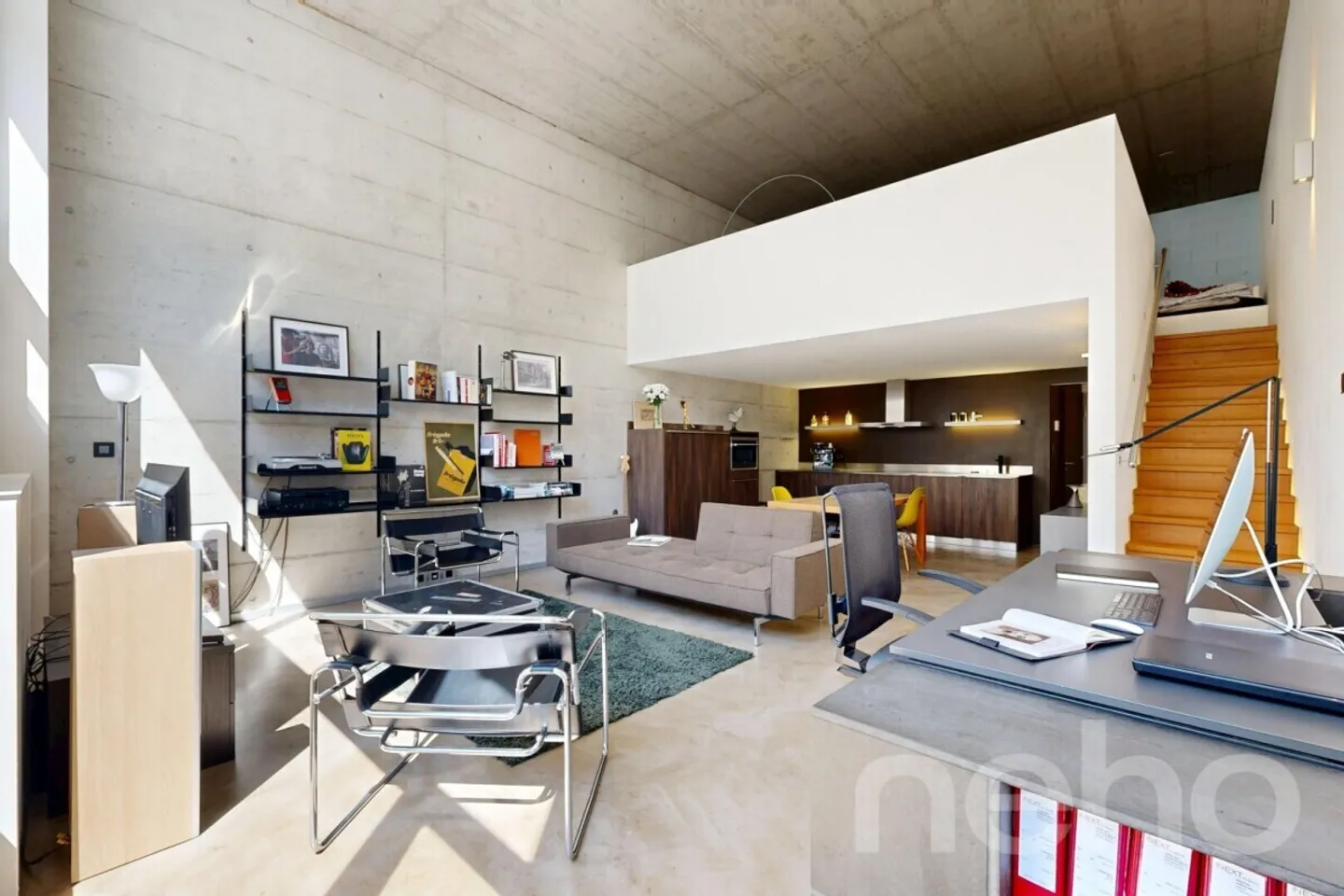 Unique : Duplex contemporain / grand balcon ouest / vue partielle sur le lac - Photo 1 sur 13