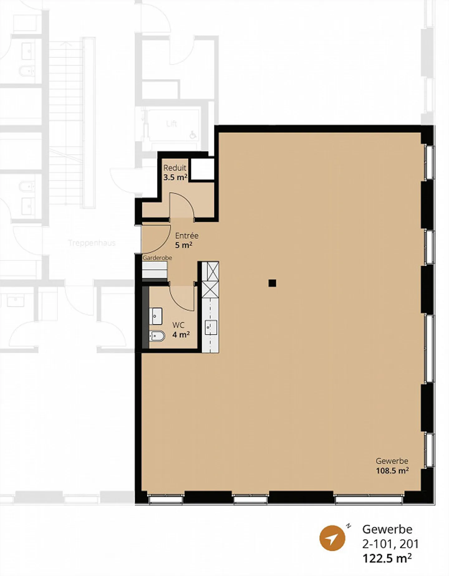 Bright rooms with a pleasant room height of 2.75 m - Photo 5 of 5