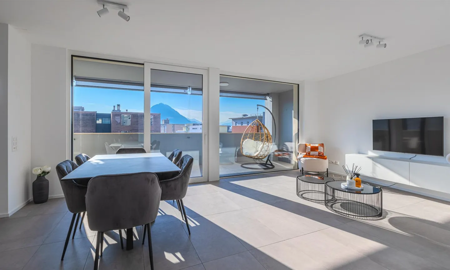 NEUES UND HELLES 2.5-ZIMMER-WOHNUNG MIT TERRASSE IN PREGASSONA - Foto 3 von 11