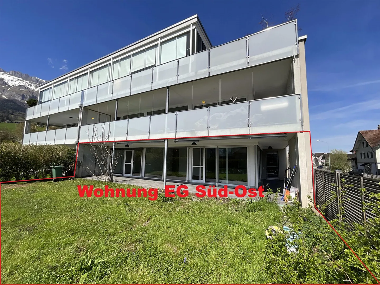 Appartamento soleggiato 4 1/2 locali al piano terra - Foto 1 di 10