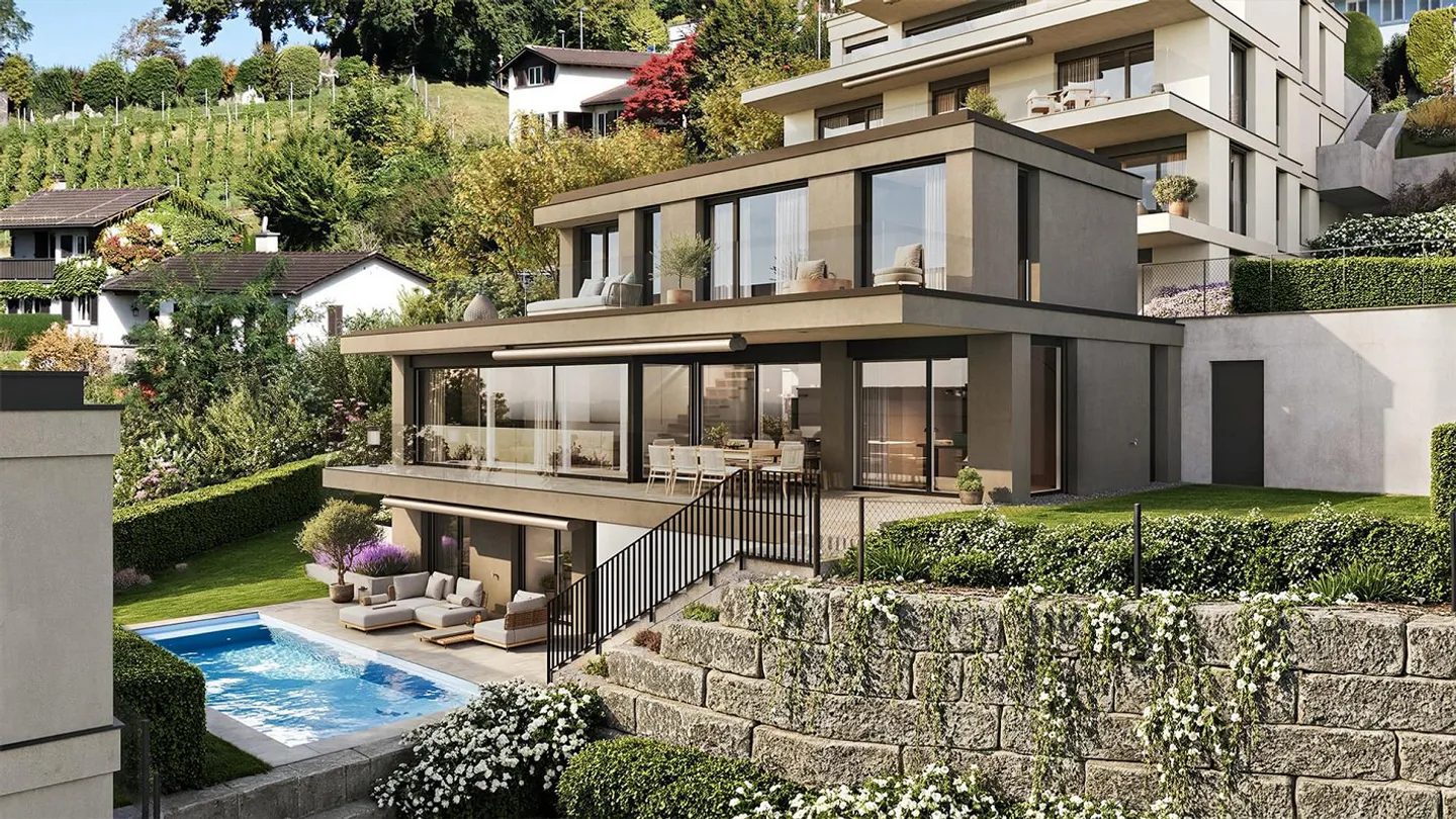 Exklusives Einfamilienhaus mit Pool - Foto 3 von 6