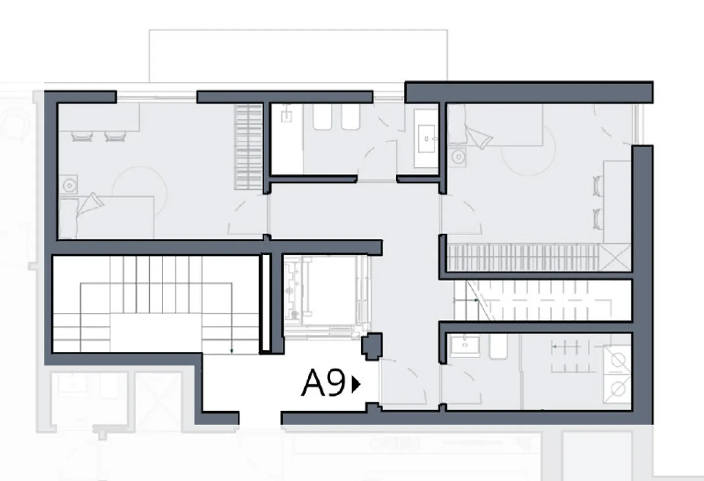 BELLINZONA - DUPLEX PENTHOUSE EXCLUSIF - 4.5 CHAMBRES - 172 MQ - Photo 13 sur 13