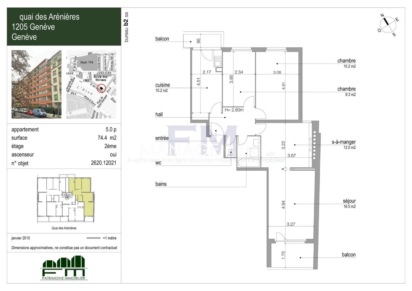 5-room apartment - Photo 2 of 2