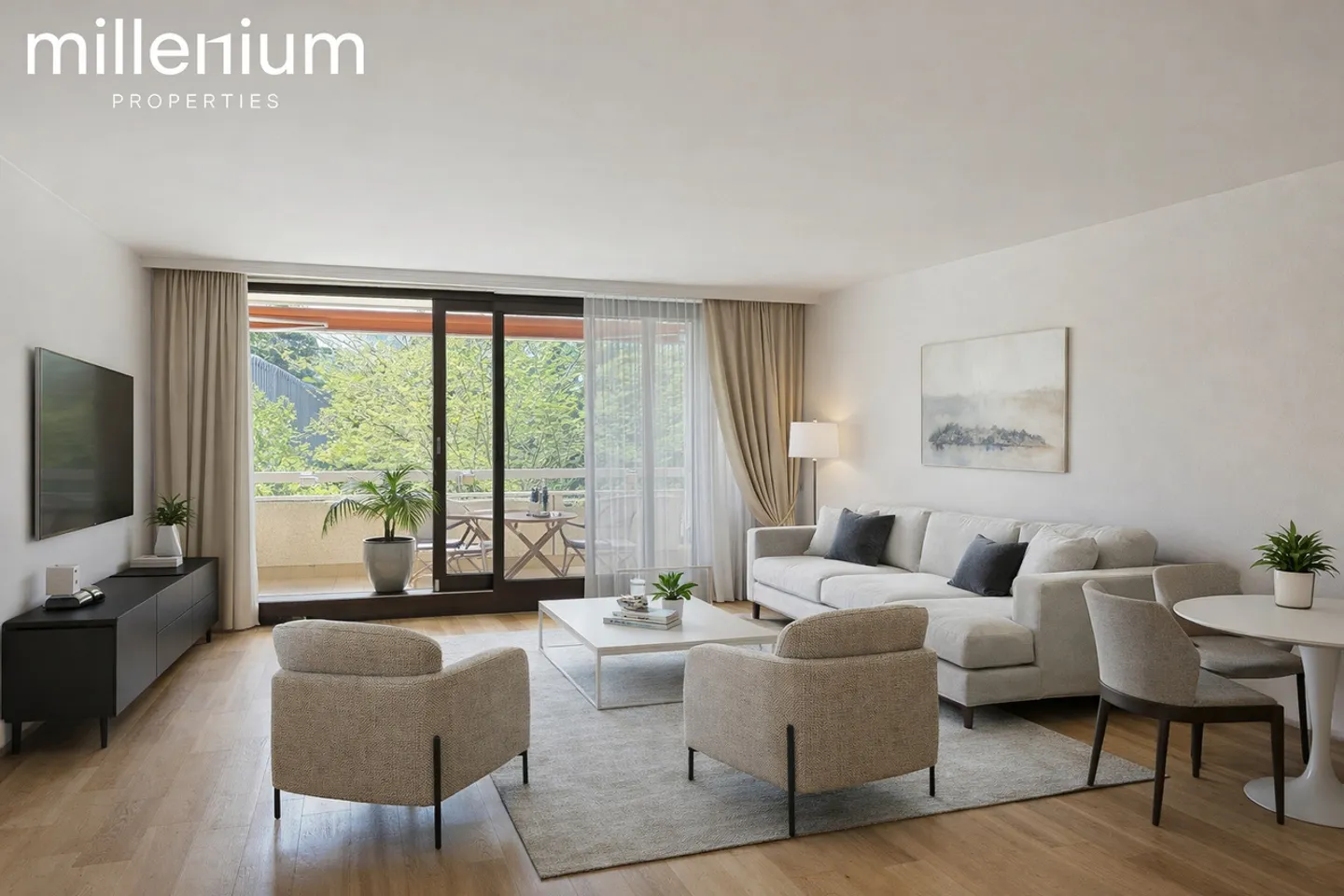 Bel appartement avec vue dégagée sur les espaces verts - Photo 2 sur 4