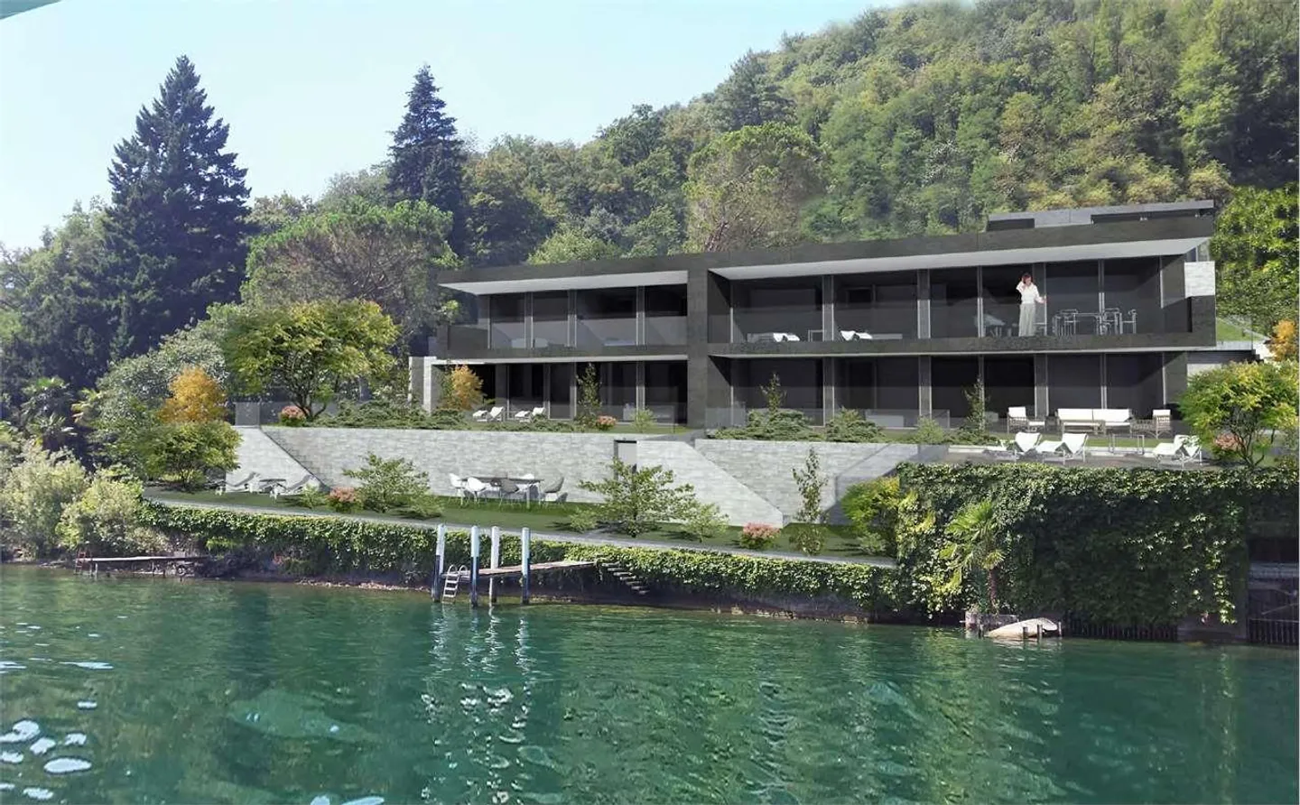 Wunderschöne Villa am See in Melide - Foto 1 von 8