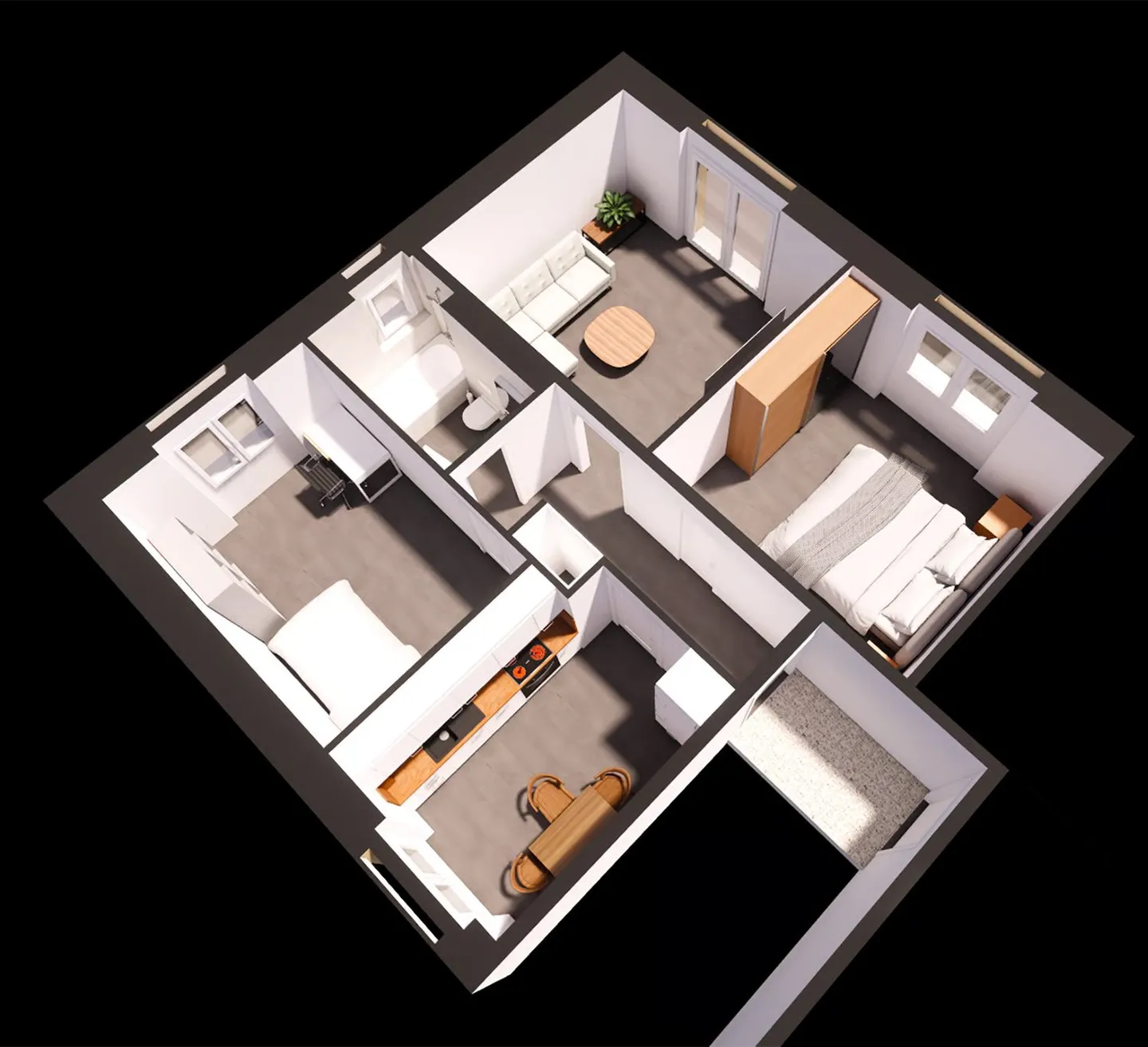 Appartement moderne de 3 pièces fraîchement rénové avec balcon - disponible immédiatement ! - Photo 10 sur 10