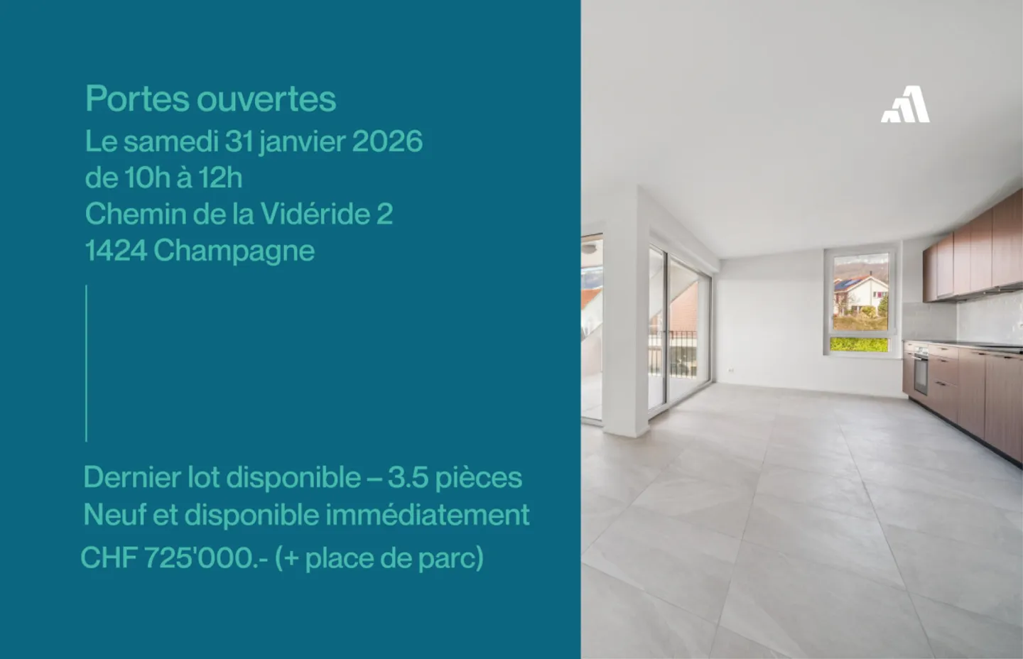 Appartamento 3.5 stanze a Champagne - Foto 1 di 13