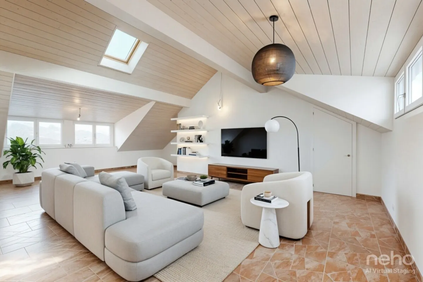 Geräumiges renoviertes Duplex von 160 m² im Herzen des Dorfes Riddes - Foto 1 von 12
