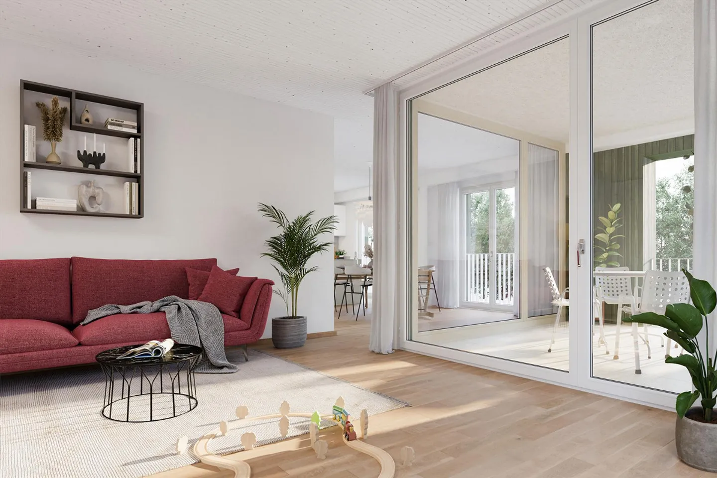 Bright modern 5.5 room condominium with practical loggia - Photo 4 of 10