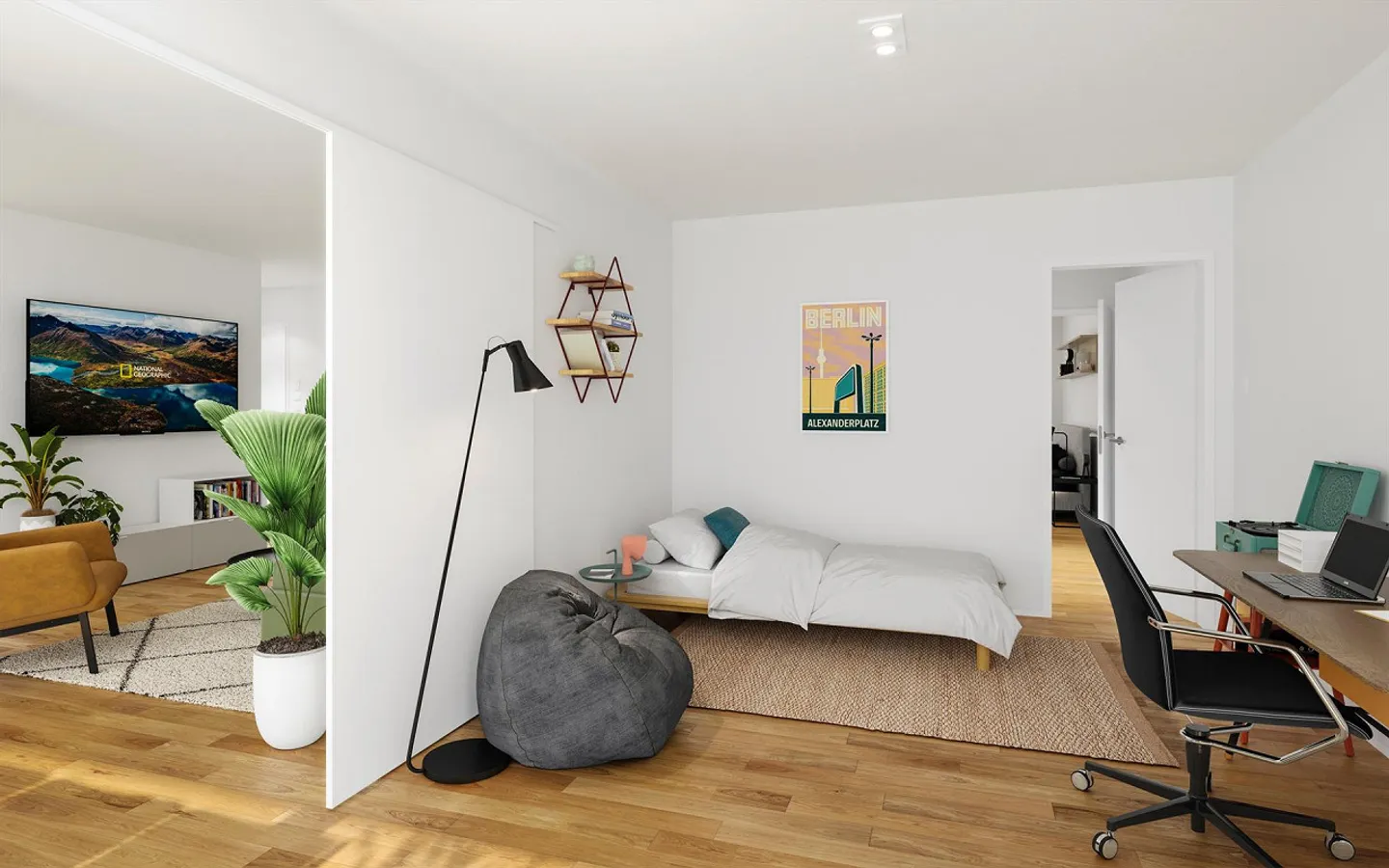 Appartement lumineux 4.5 pièces - Photo 5 sur 7