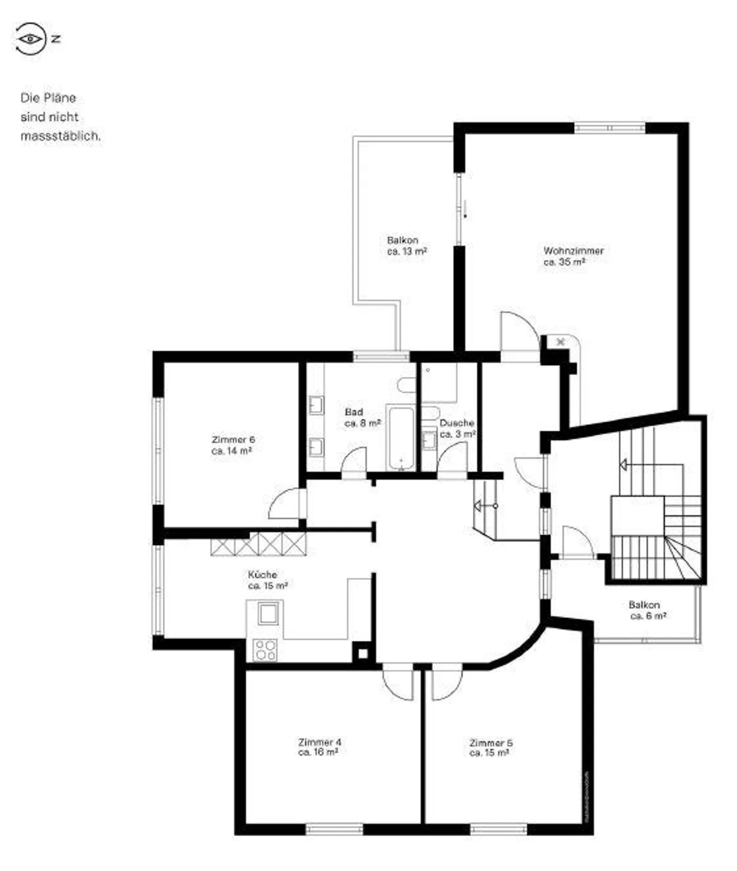 Ampio appartamento di 4½ stanze in una casa bifamiliare - Foto 19 di 19