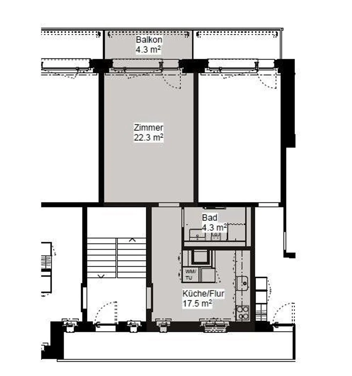 Charmante renovierte Wohnung - Foto 6 von 6
