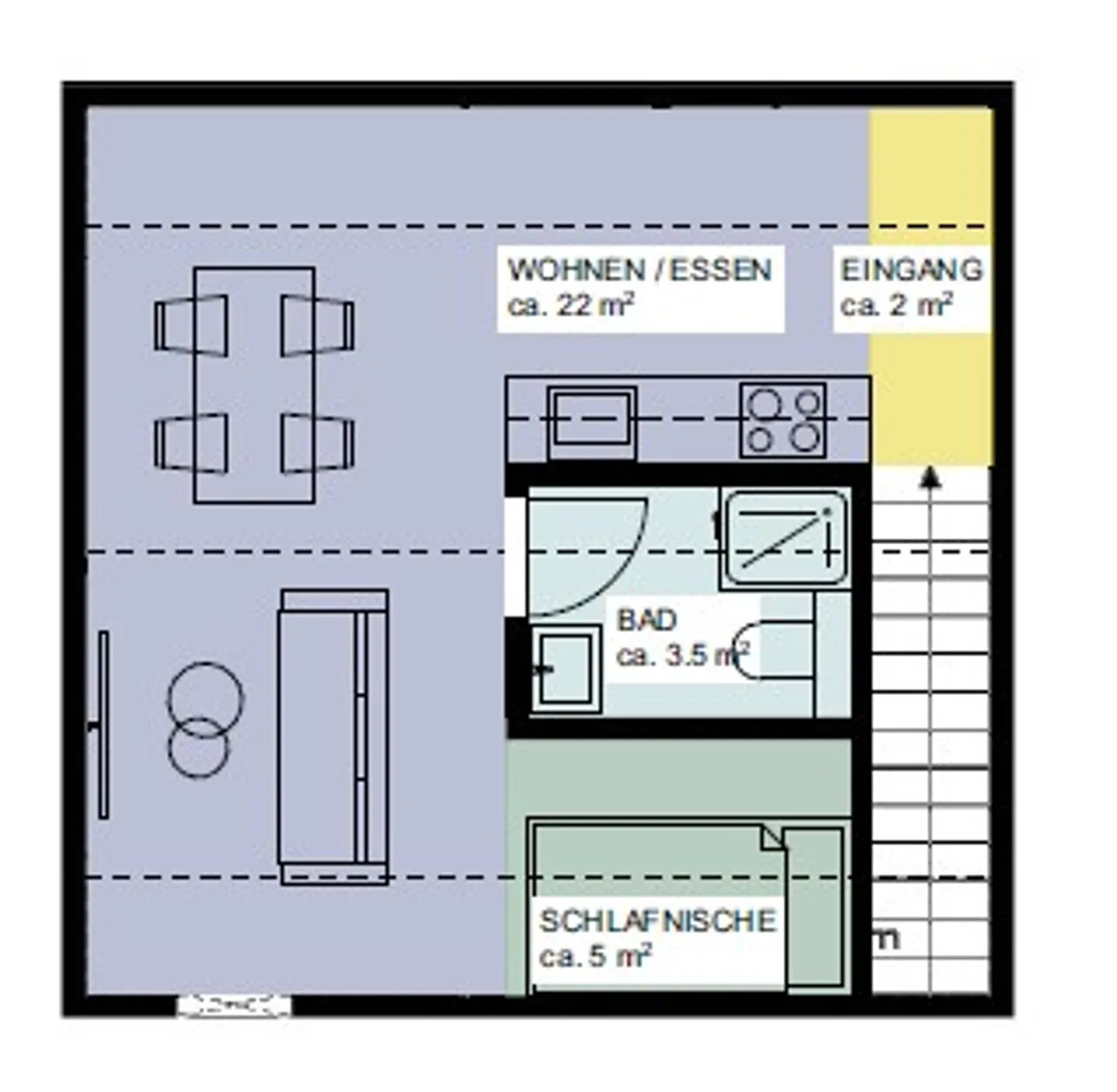 Charming 1-room attic apartment in the heart of Kreuzlingen - Photo 3 of 9