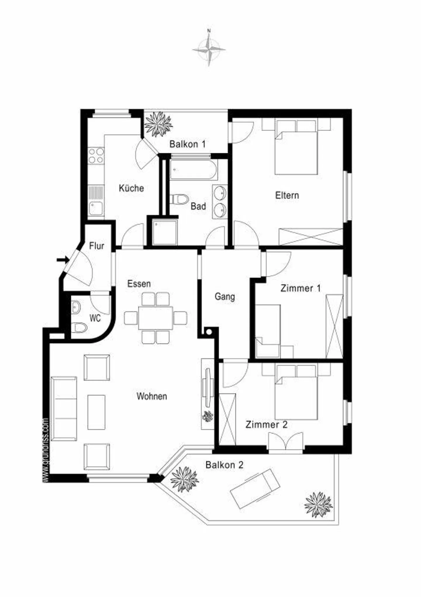 4.5-room apartment, 3rd floor, Uertestrasse 6, 6362 Stansstad - Photo 9 of 9