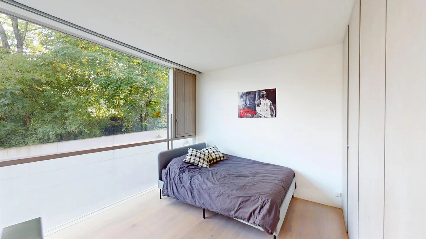 Translucent Spaces in Open Architecture - Generous Courtyard with Pool in Binningen - Photo 9 of 14