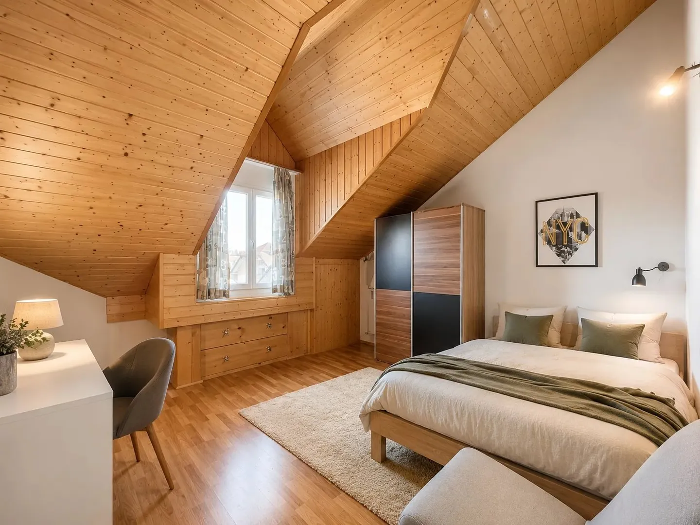 Bright duplex with generous volumes in the heart of Jorat - Photo 3 of 11
