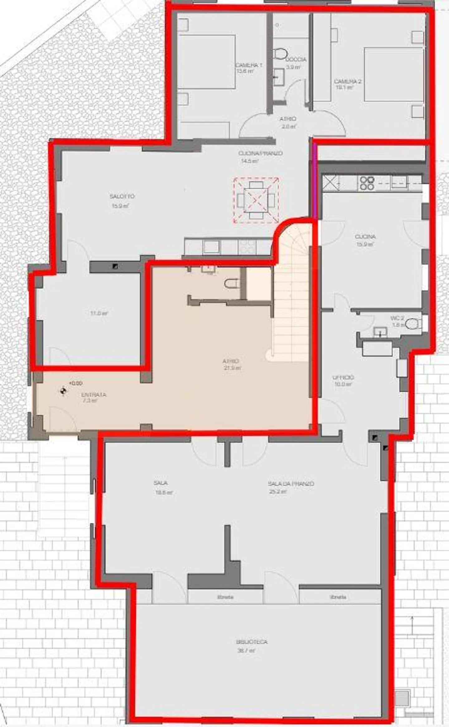 Charming attic apartment with terrace in a historic villa - Photo 10 of 10
